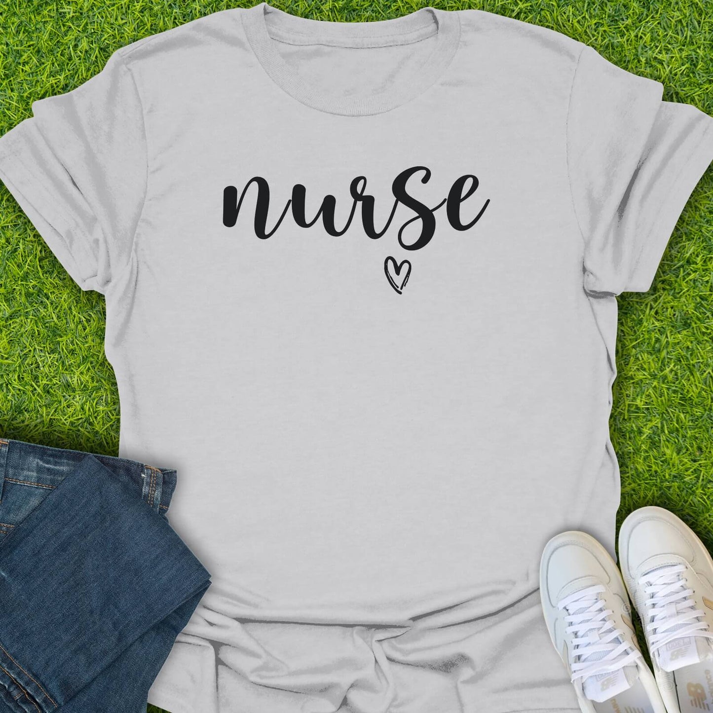 T-Shirt Ice Grey / S Nurse Heart Tee