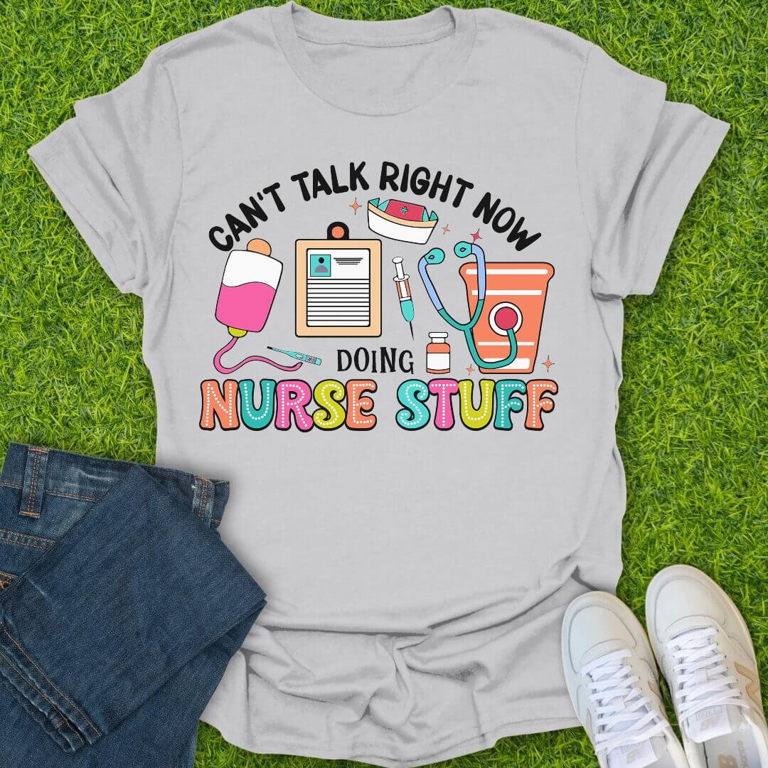 T-Shirt Ice Grey / S Nurse Stuff Tee