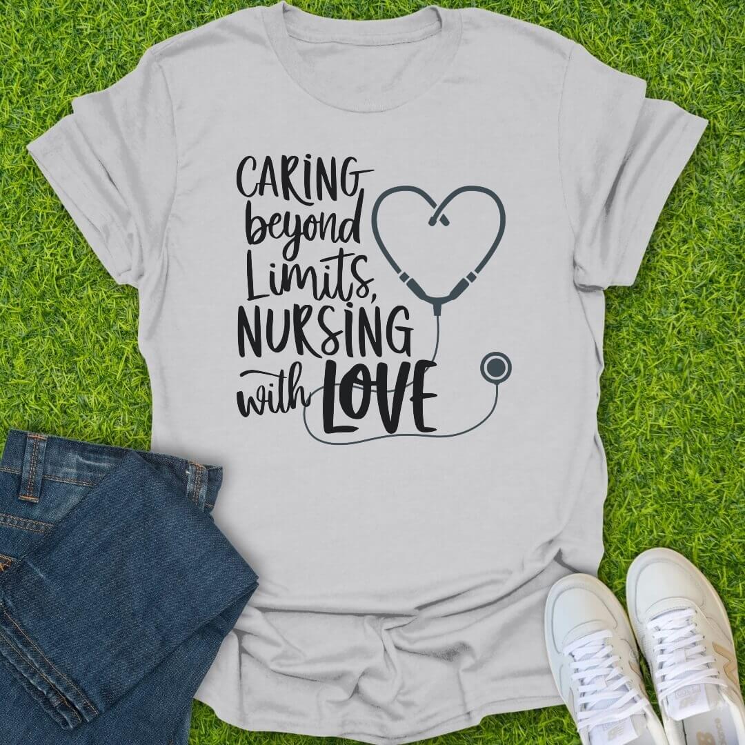 T-Shirt Ice Grey / S Nursing With Love Tee