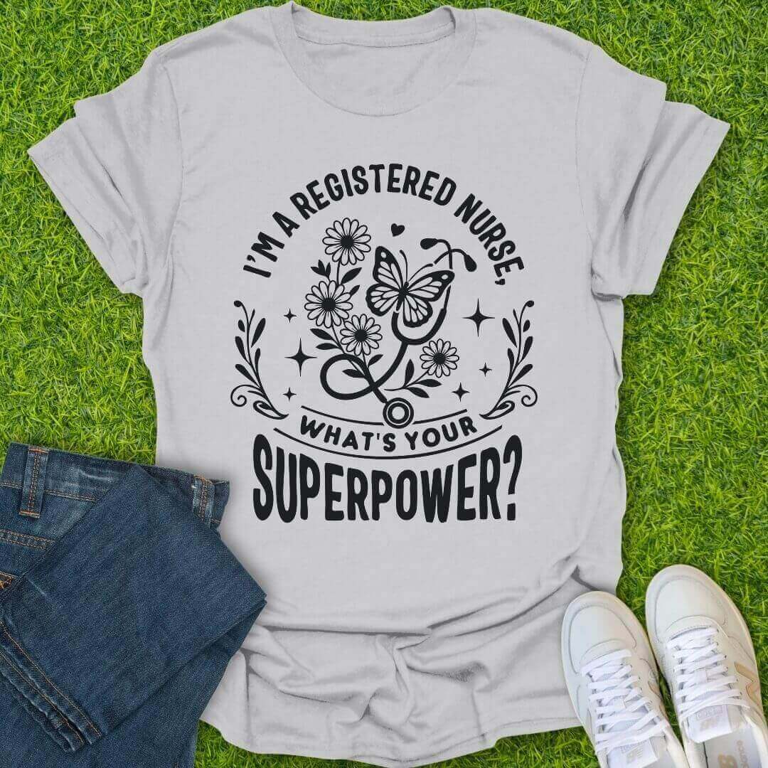 T-Shirt Ice Grey / S RN Superhero Tee