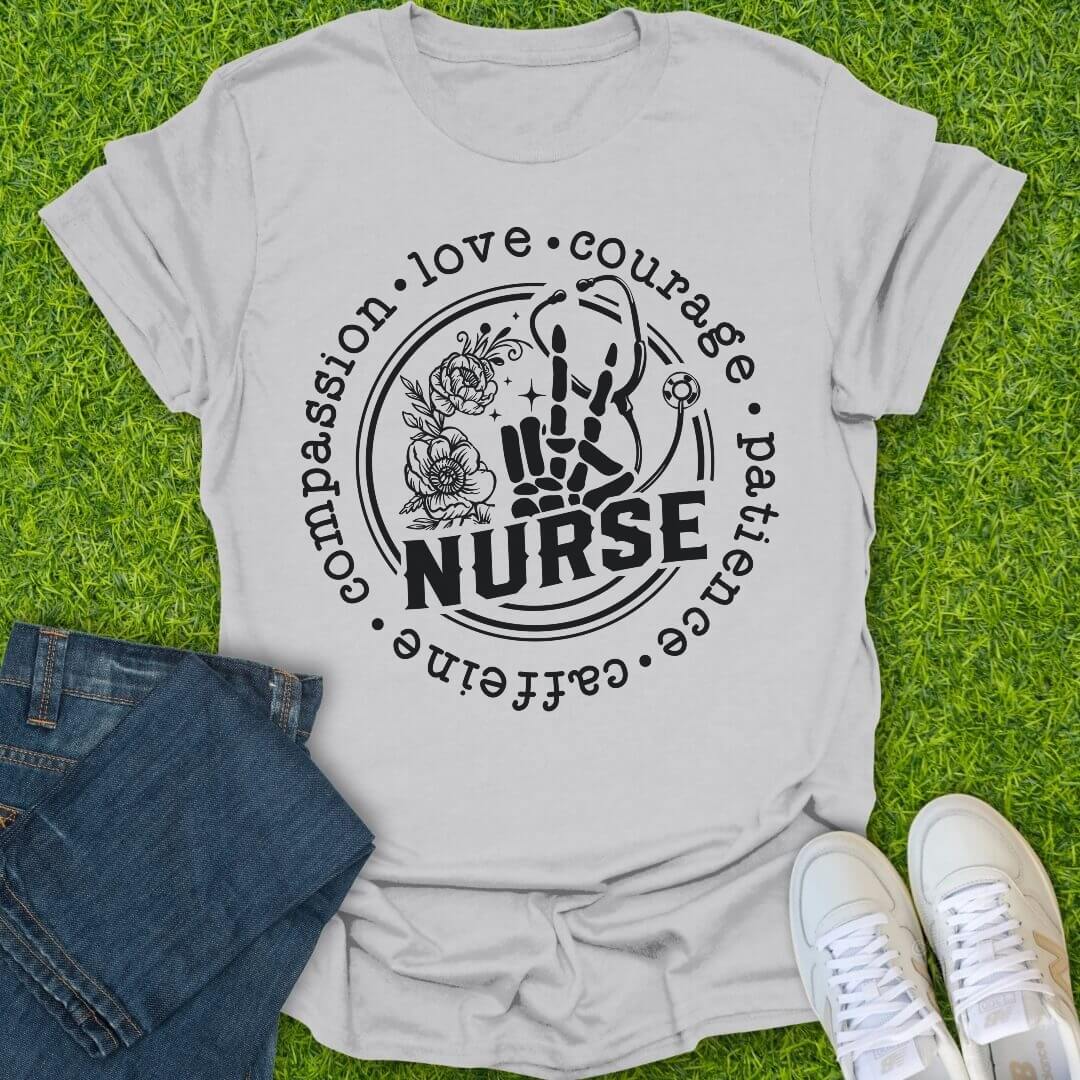 T-Shirt Ice Grey / S Vitals & Virtues Tee