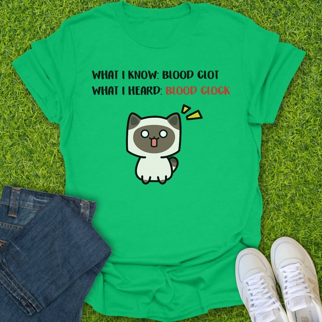 T-Shirt Irish Green / S Blood Clot Blood Clock Tee