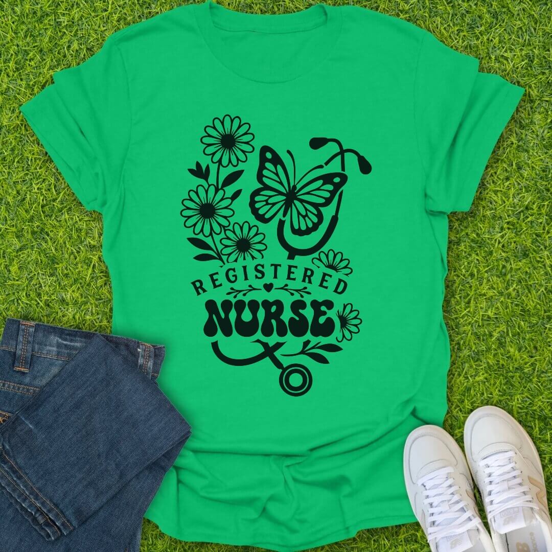 T-Shirt Irish Green / S Caring in Full Bloom Tee