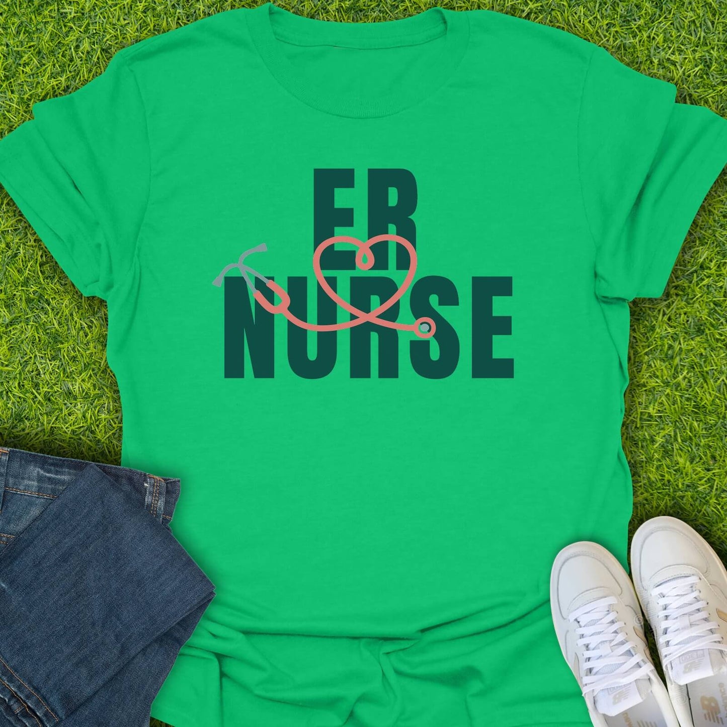 T-Shirt Irish Green / S ER Nurse Tee