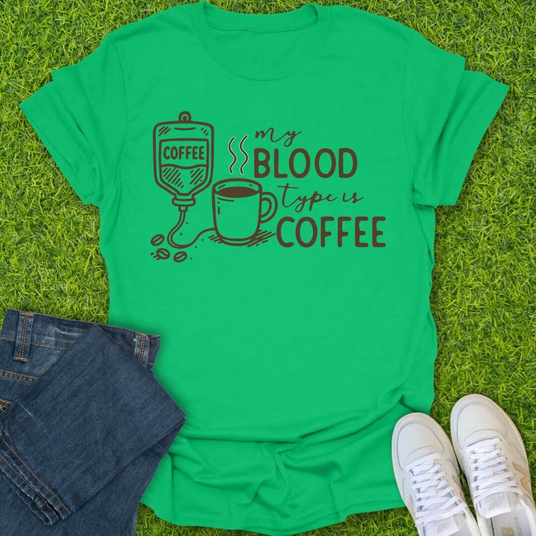 T-Shirt Irish Green / S Espresso In My Veins Tee