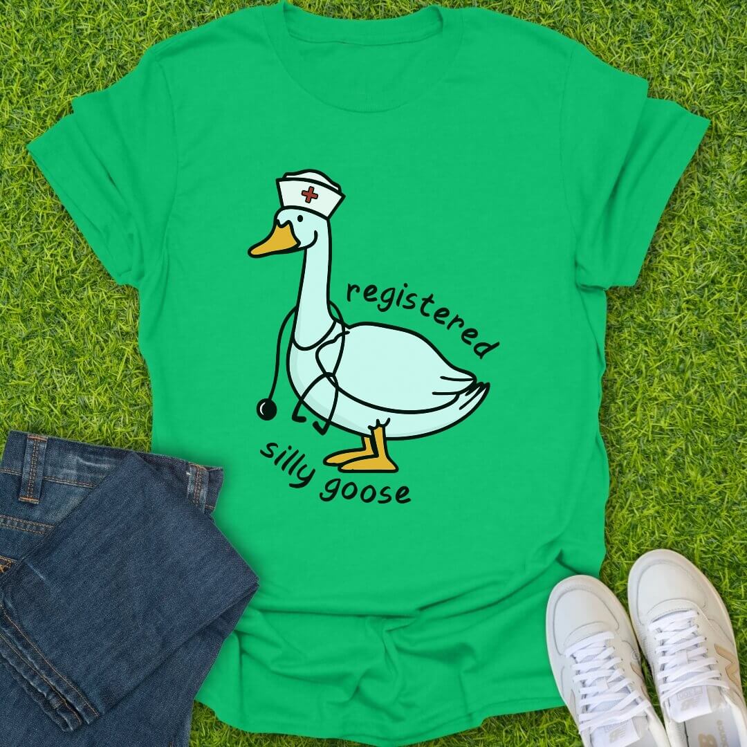T-Shirt Irish Green / S Goose On Duty Tee