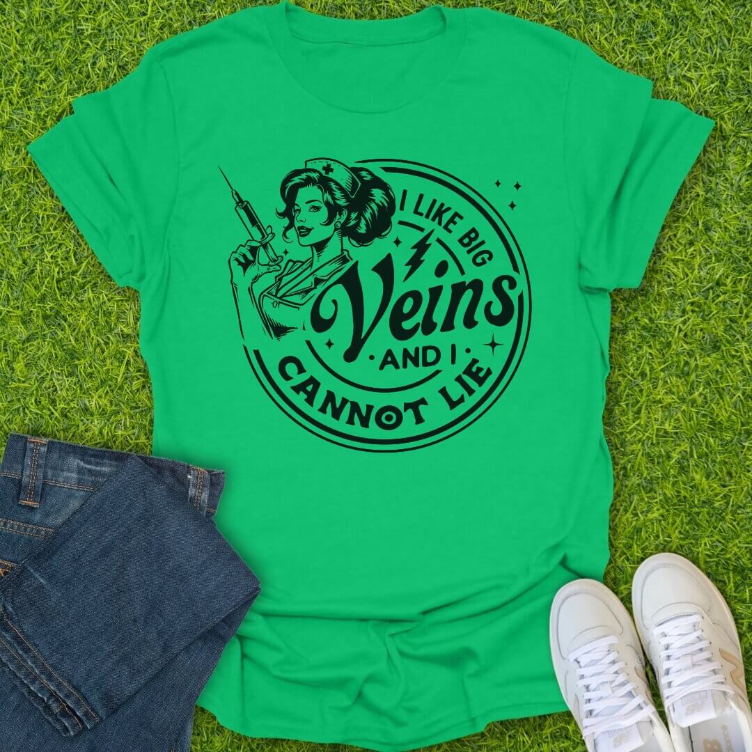 T-Shirt Irish Green / S I Like Big Veins Tee