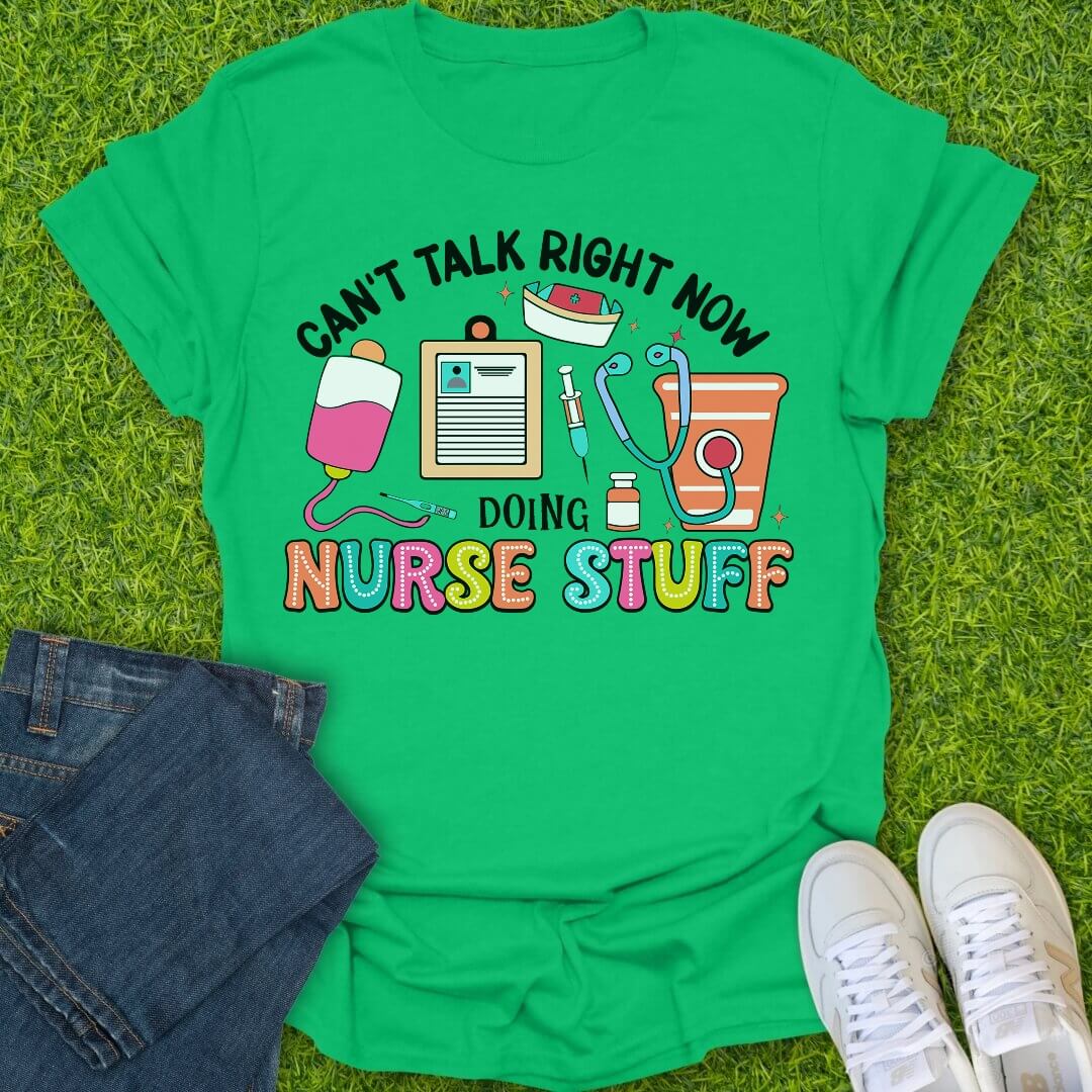 T-Shirt Irish Green / S Nurse Stuff Tee