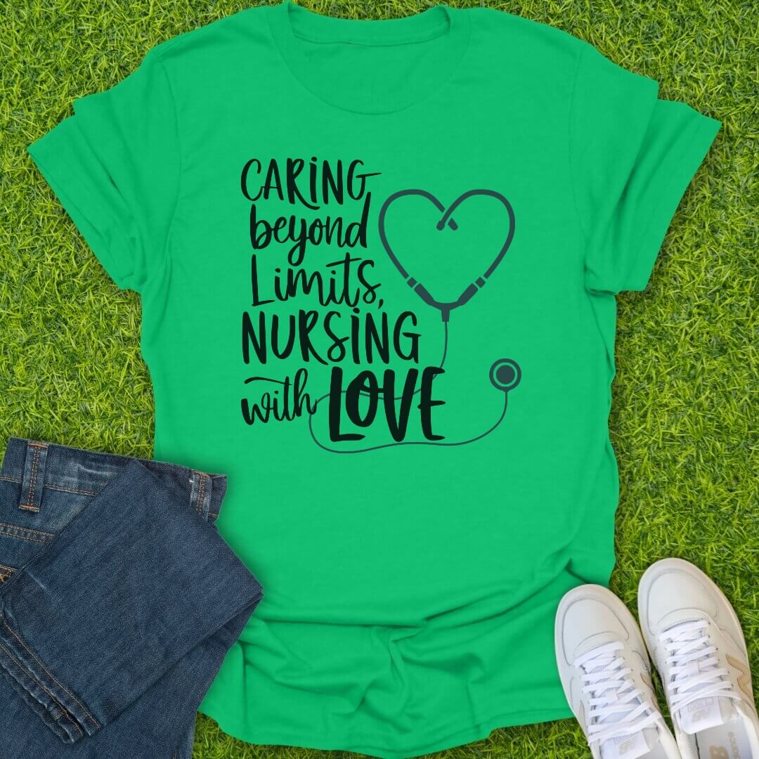 T-Shirt Irish Green / S Nursing With Love Tee