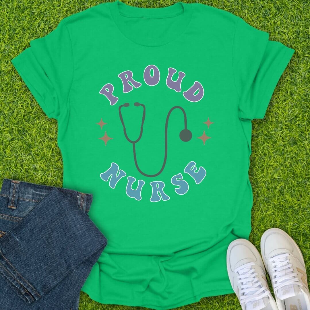 T-Shirt Irish Green / S Proud Nurse Tee