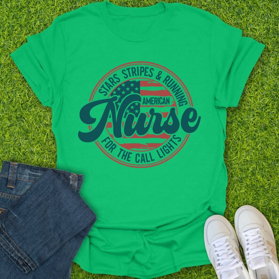 T-Shirt Irish Green / S Stars Stripes & Call Lights Tee