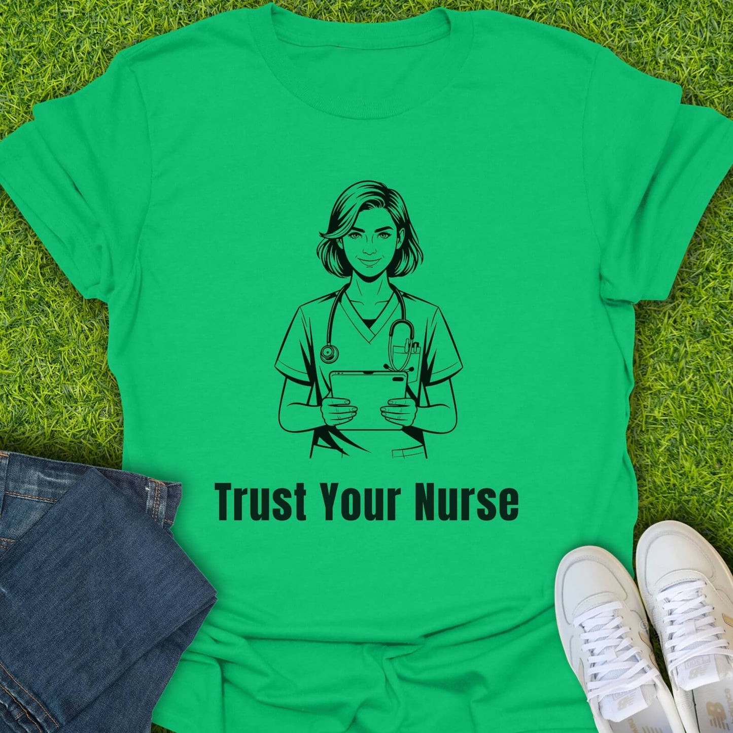 T-Shirt Irish Green / S Trust Your Nurse Tee
