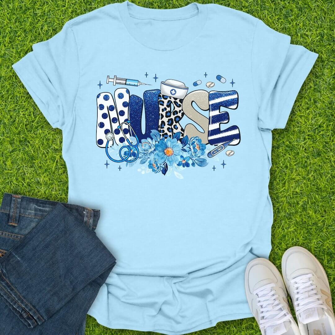 T-Shirt Light Blue / S Bold & Blue Tee