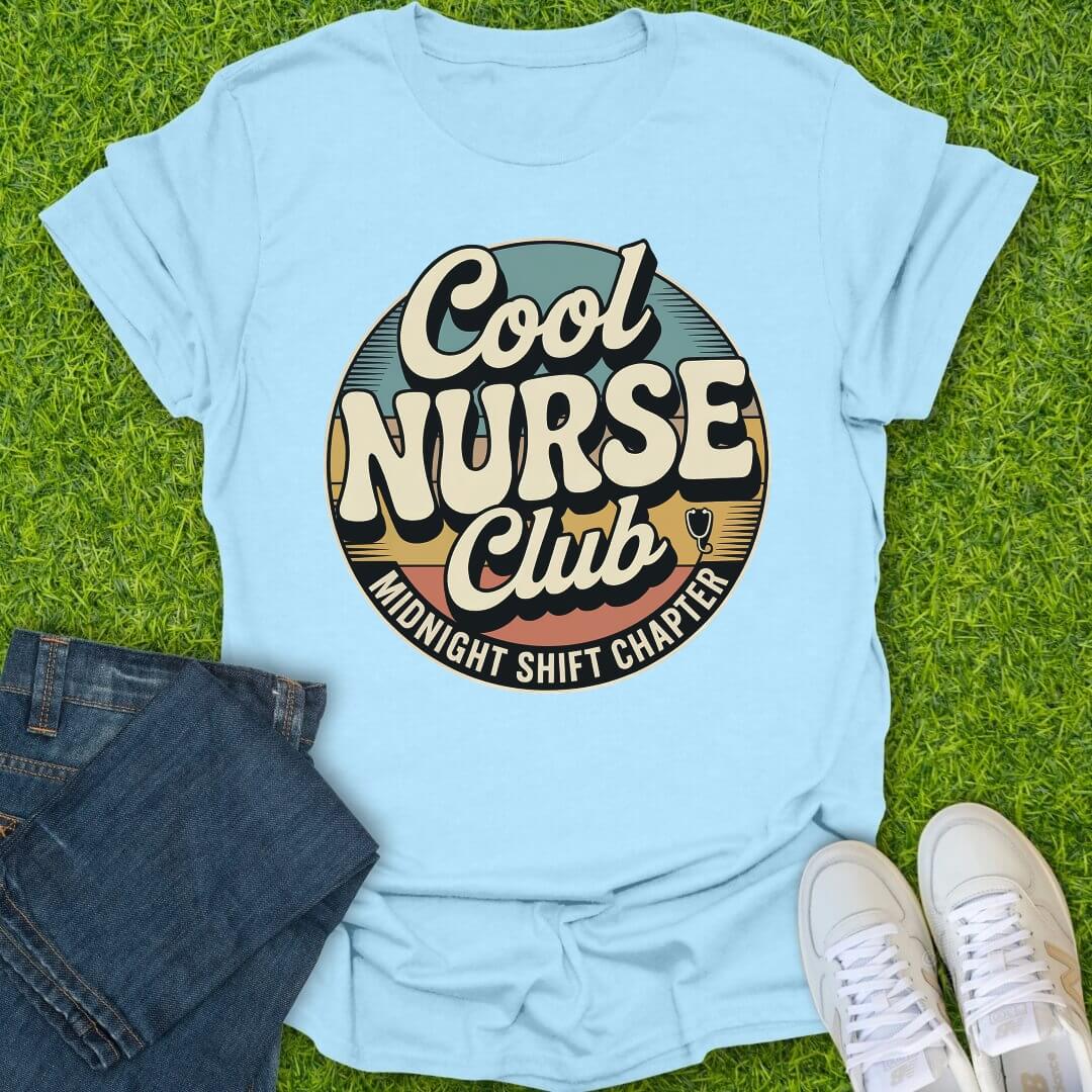 T-Shirt Light Blue / S Cool Nurse Club Tee