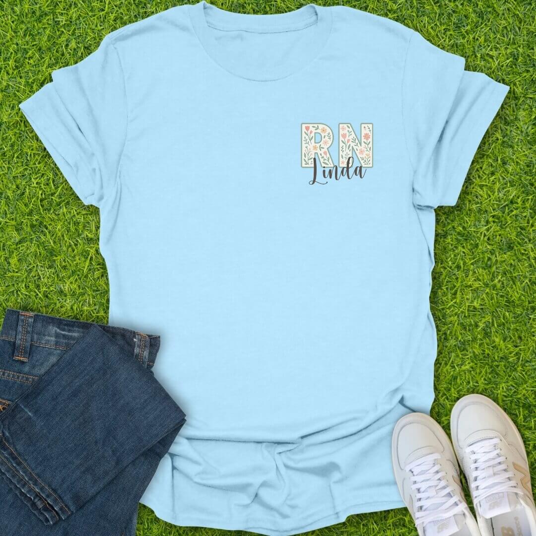 T-Shirt Light Blue / S Custom RN Tee
