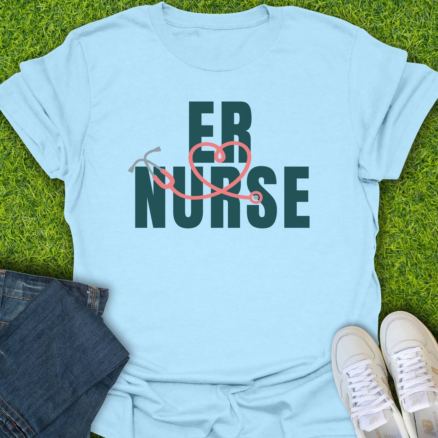 T-Shirt Light Blue / S ER Nurse Tee