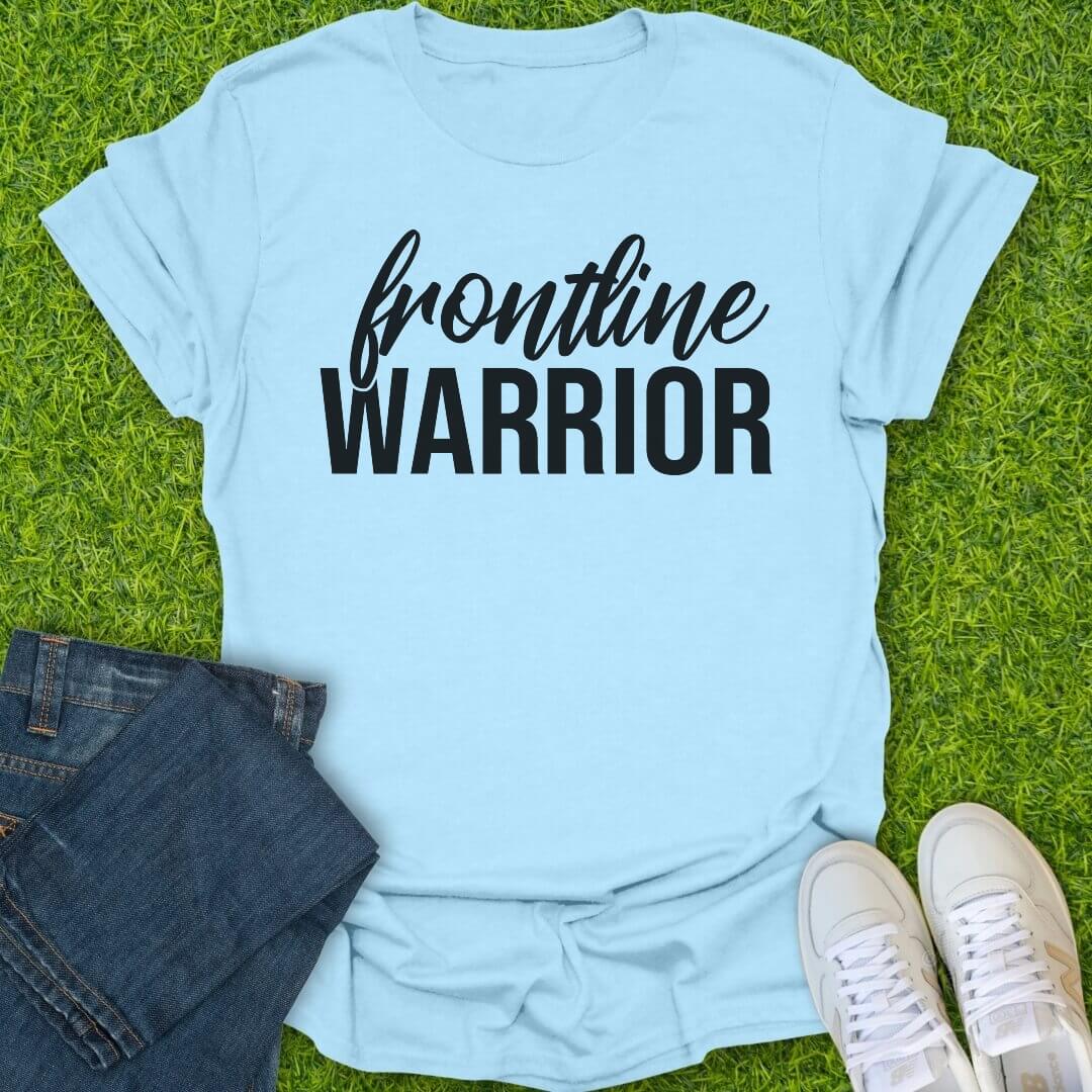 T-Shirt Light Blue / S Frontline Warror Tee