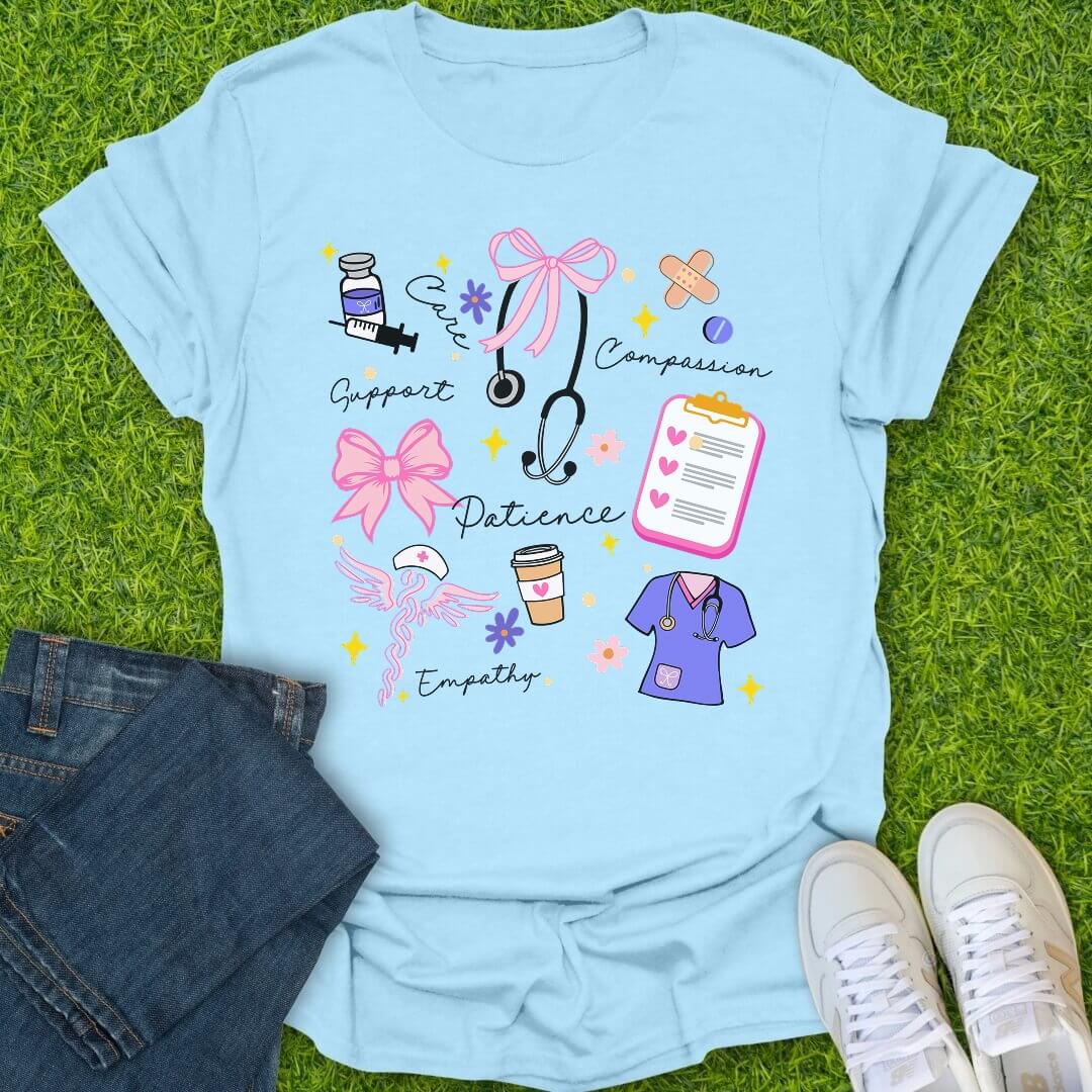 T-Shirt Light Blue / S Grace In Action Tee