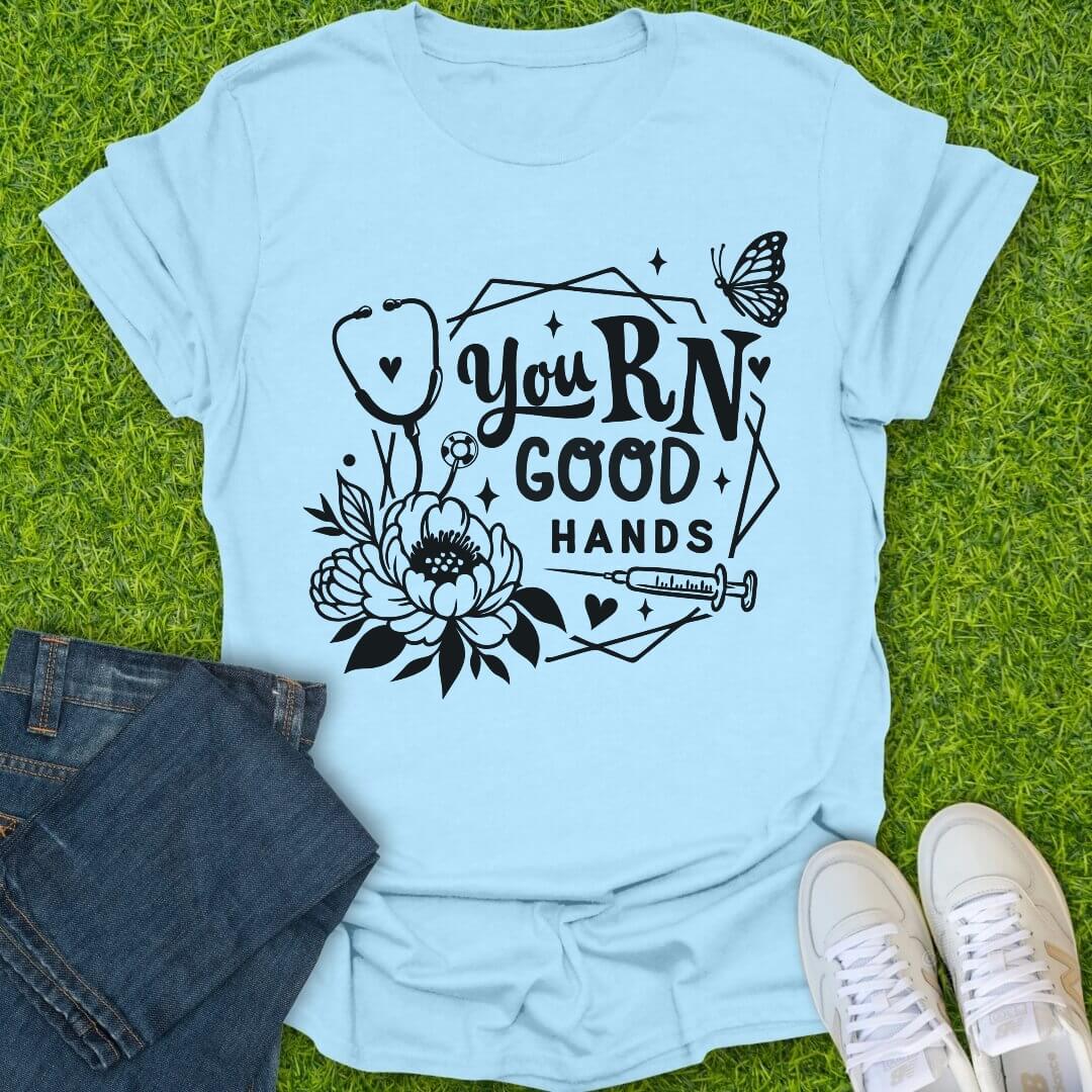 T-Shirt Light Blue / S RN Good Hands Tee