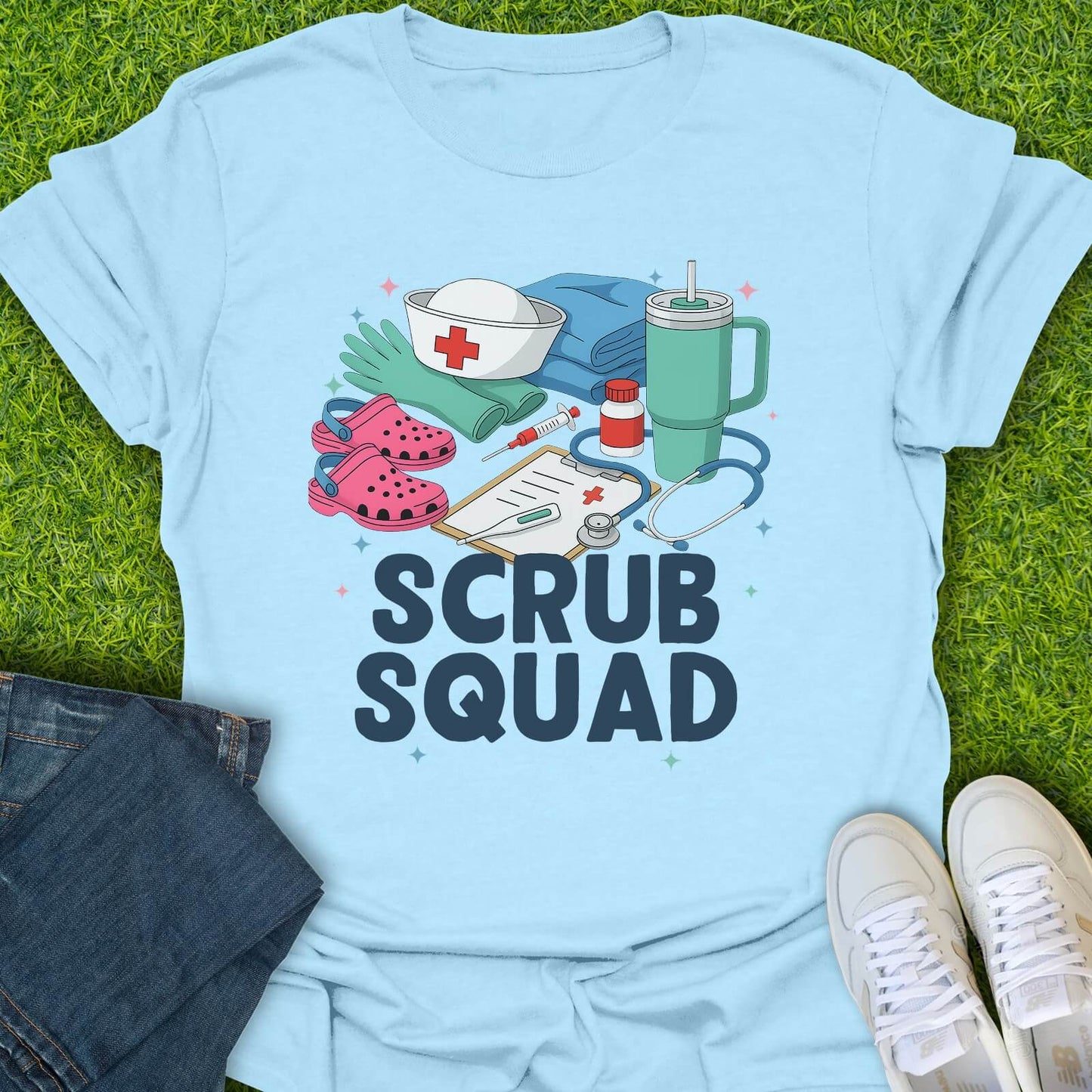 T-Shirt Light Blue / S Scrub Squad Tee