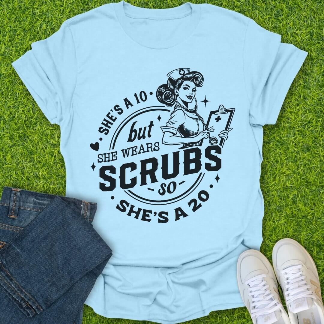 T-Shirt Light Blue / S She Is A 20 Tee