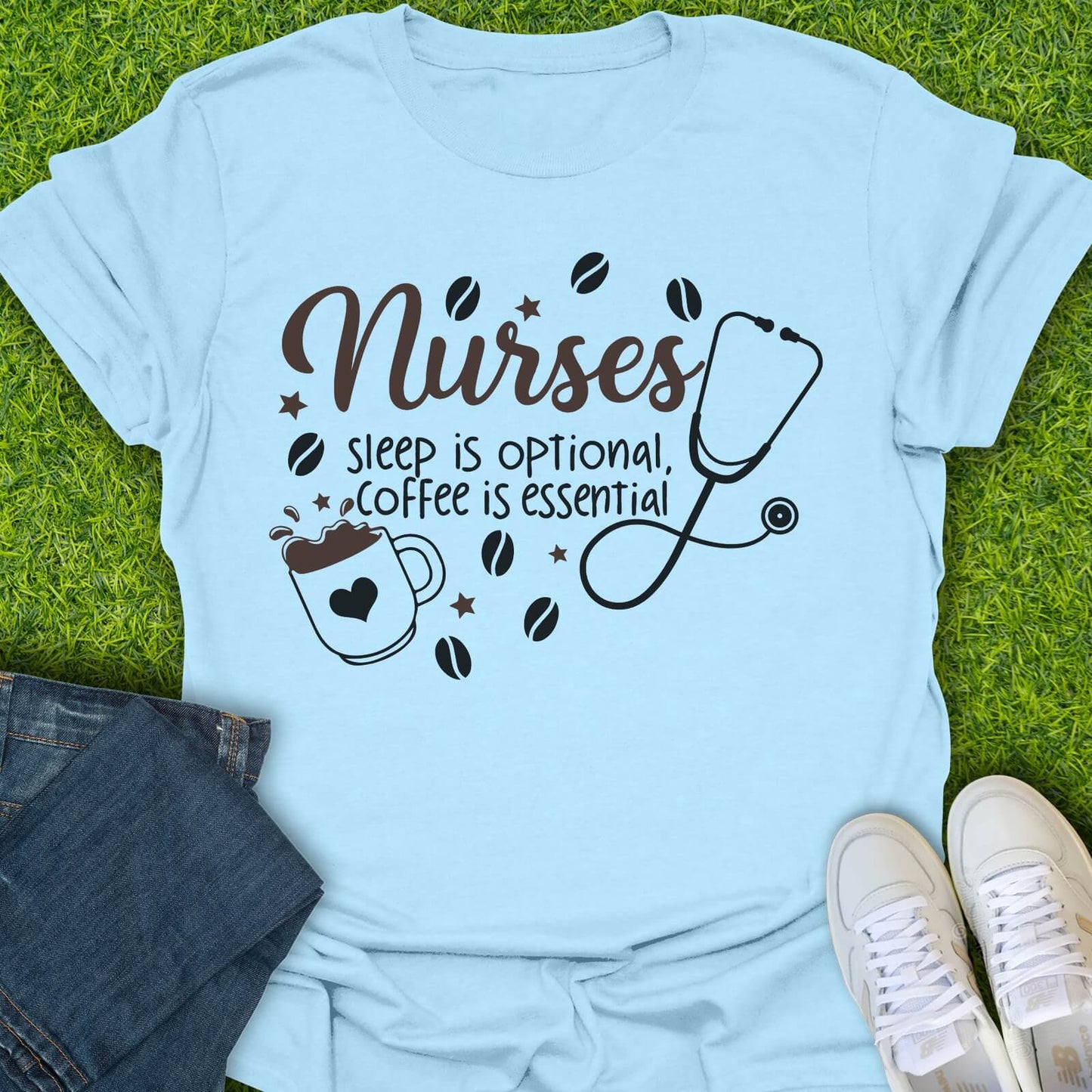 T-Shirt Light Blue / S Sleep is Optional Tee