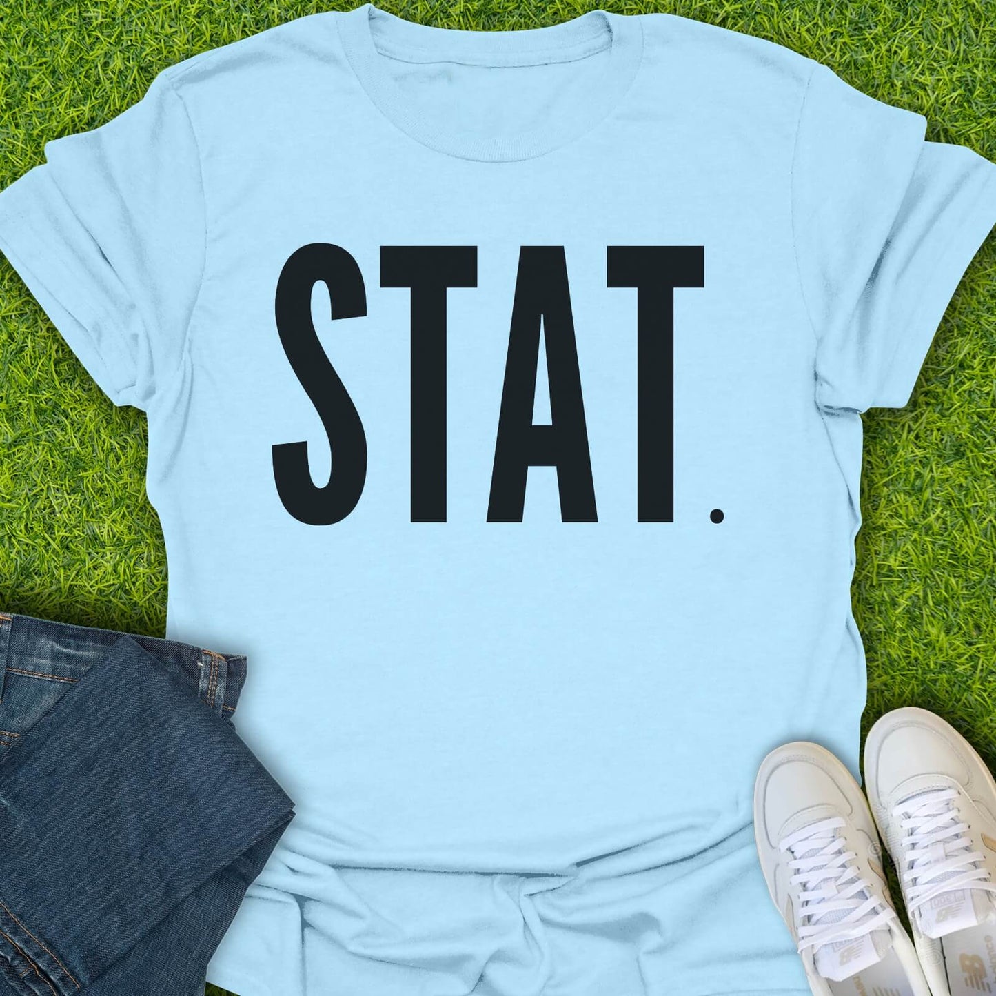 T-Shirt Light Blue / S Stat Tee
