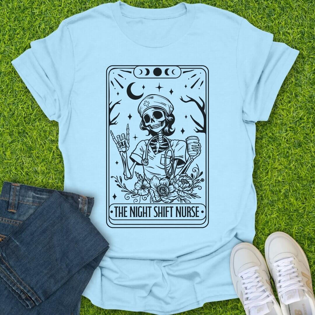 T-Shirt Light Blue / S The Night Shift Nurse Tee