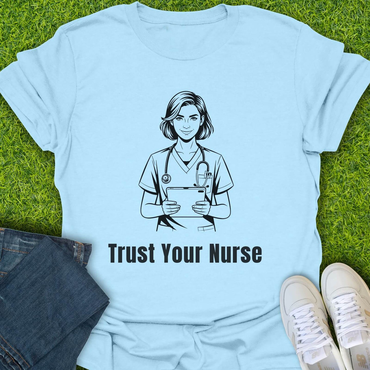 T-Shirt Light Blue / S Trust Your Nurse Tee