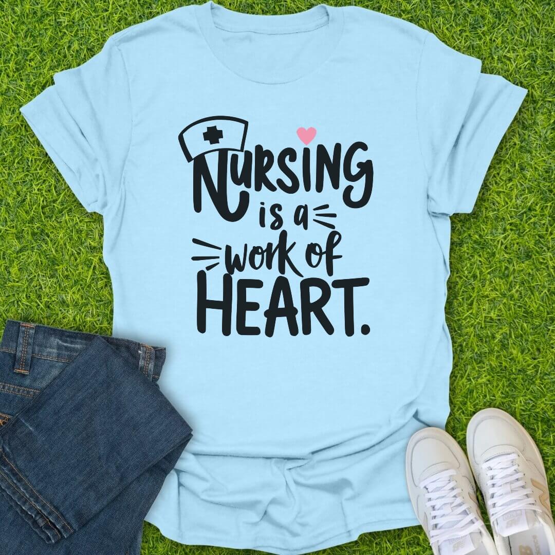 T-Shirt Light Blue / S Work of Heart Tee