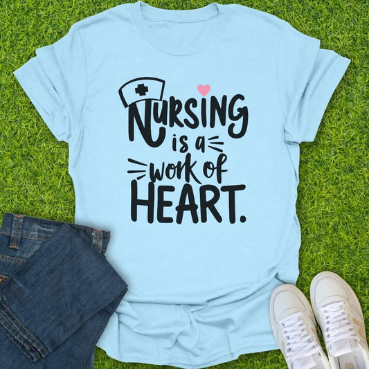 T-Shirt Light Blue / S Work of Heart Tee