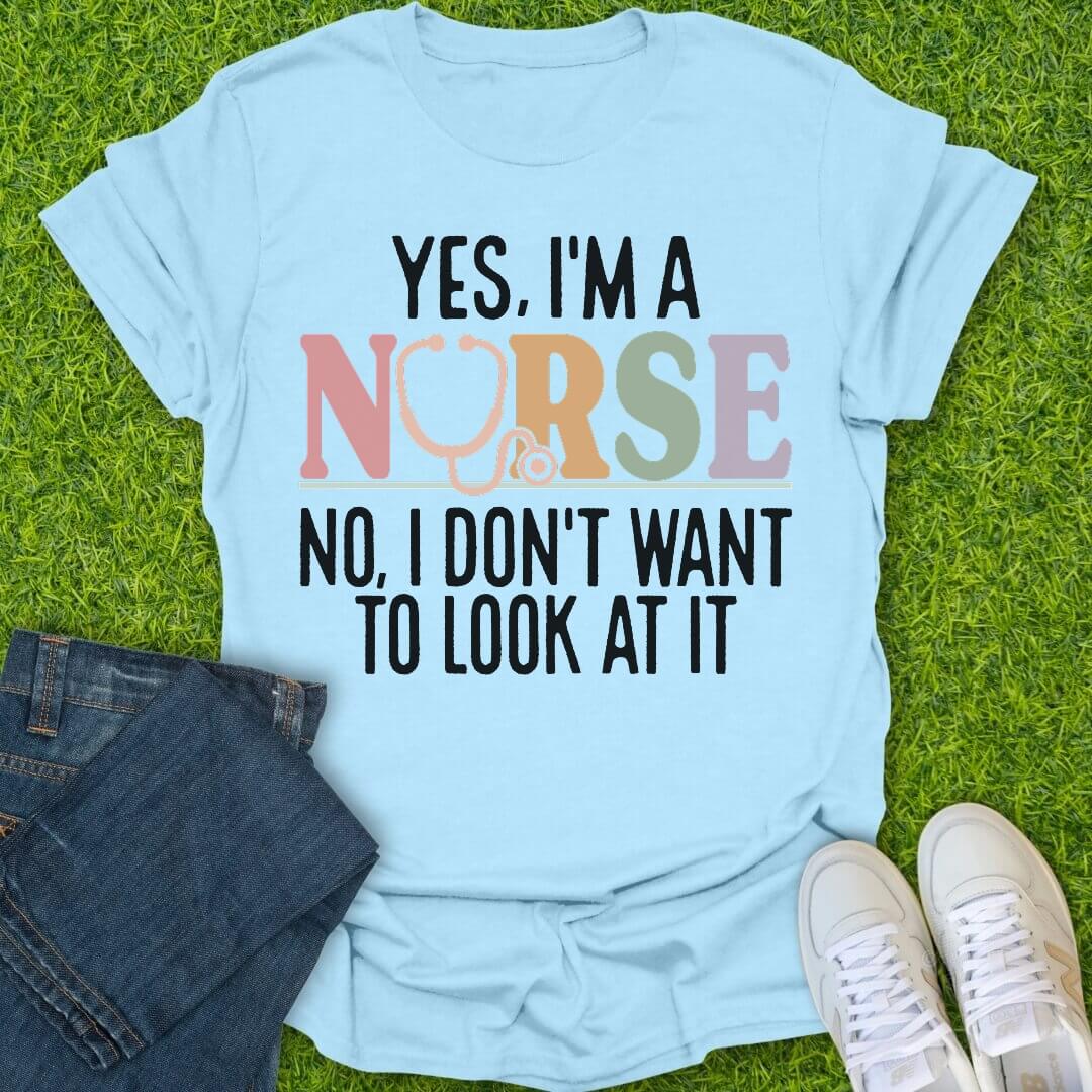 T-Shirt Light Blue / S Yes I Am Tee