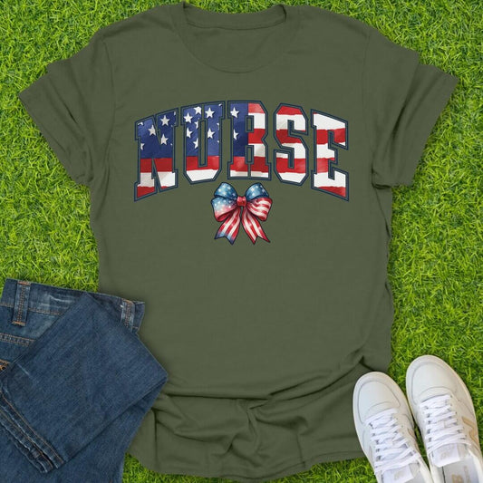 T-Shirt Military Green / S All American Nurse Tee
