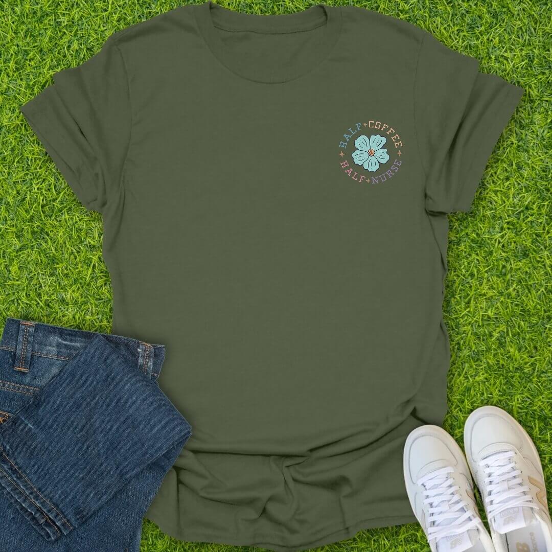 T-Shirt Military Green / S Fueled & Flourishing Tee