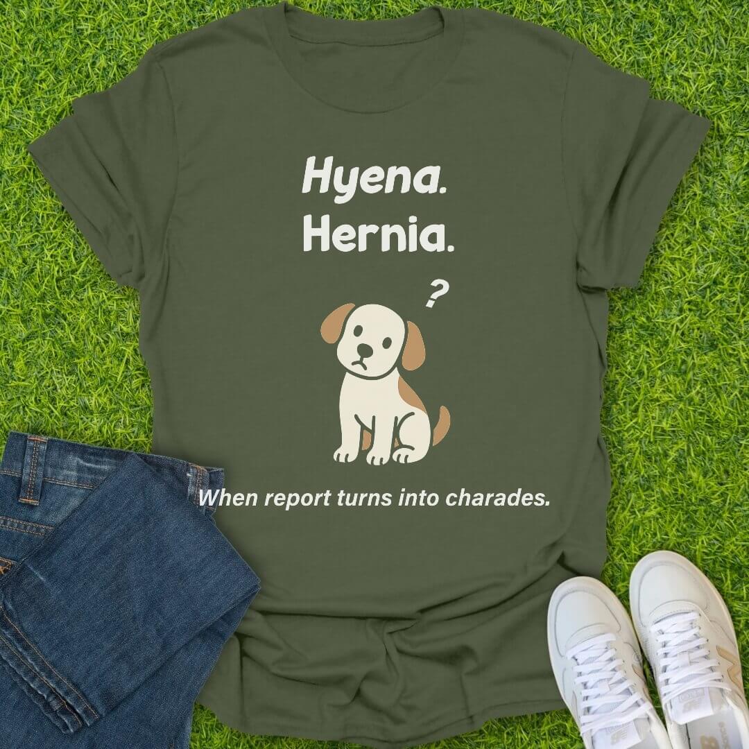 T-Shirt Military Green / S Hyena Hernia Tee