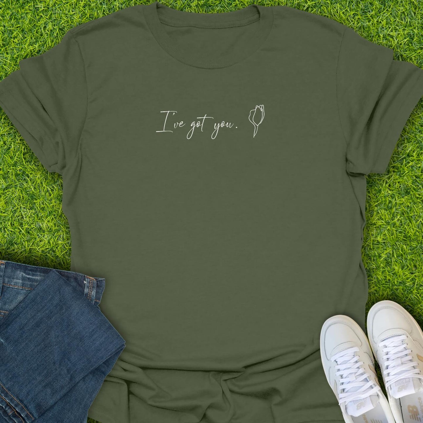 T-Shirt Military Green / S I've Got You Tee