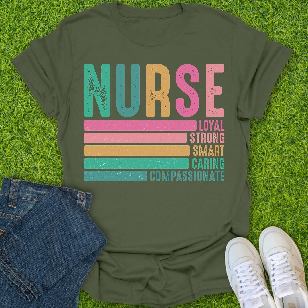 T-Shirt Military Green / S Nurse Defined Tee