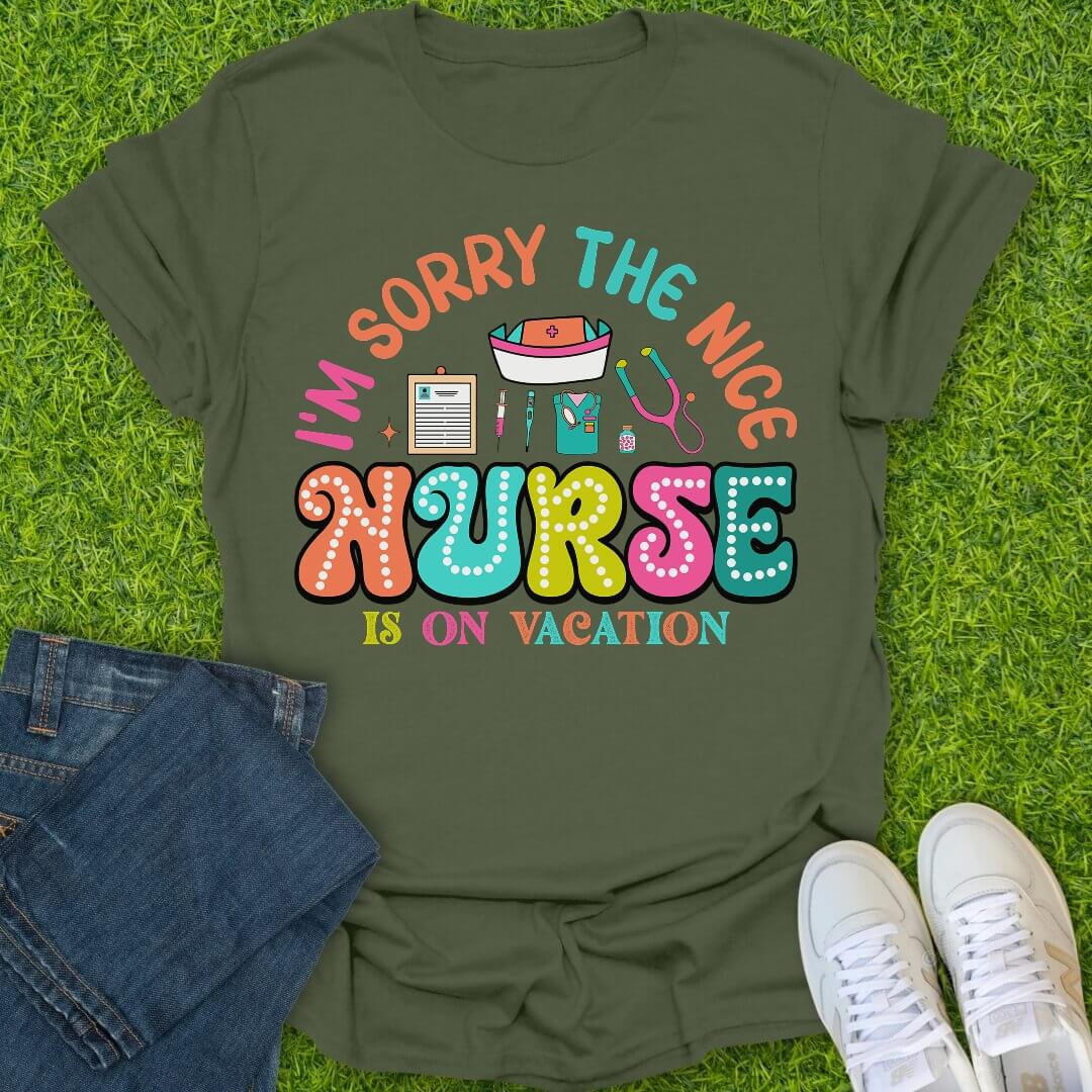 T-Shirt Military Green / S On Vacation Tee