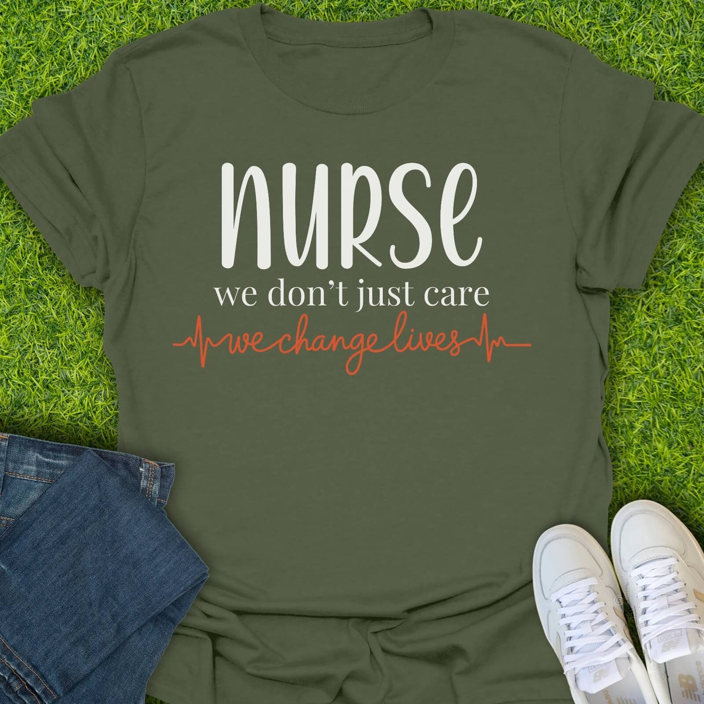 T-Shirt Military Green / S We Change Lives Tee