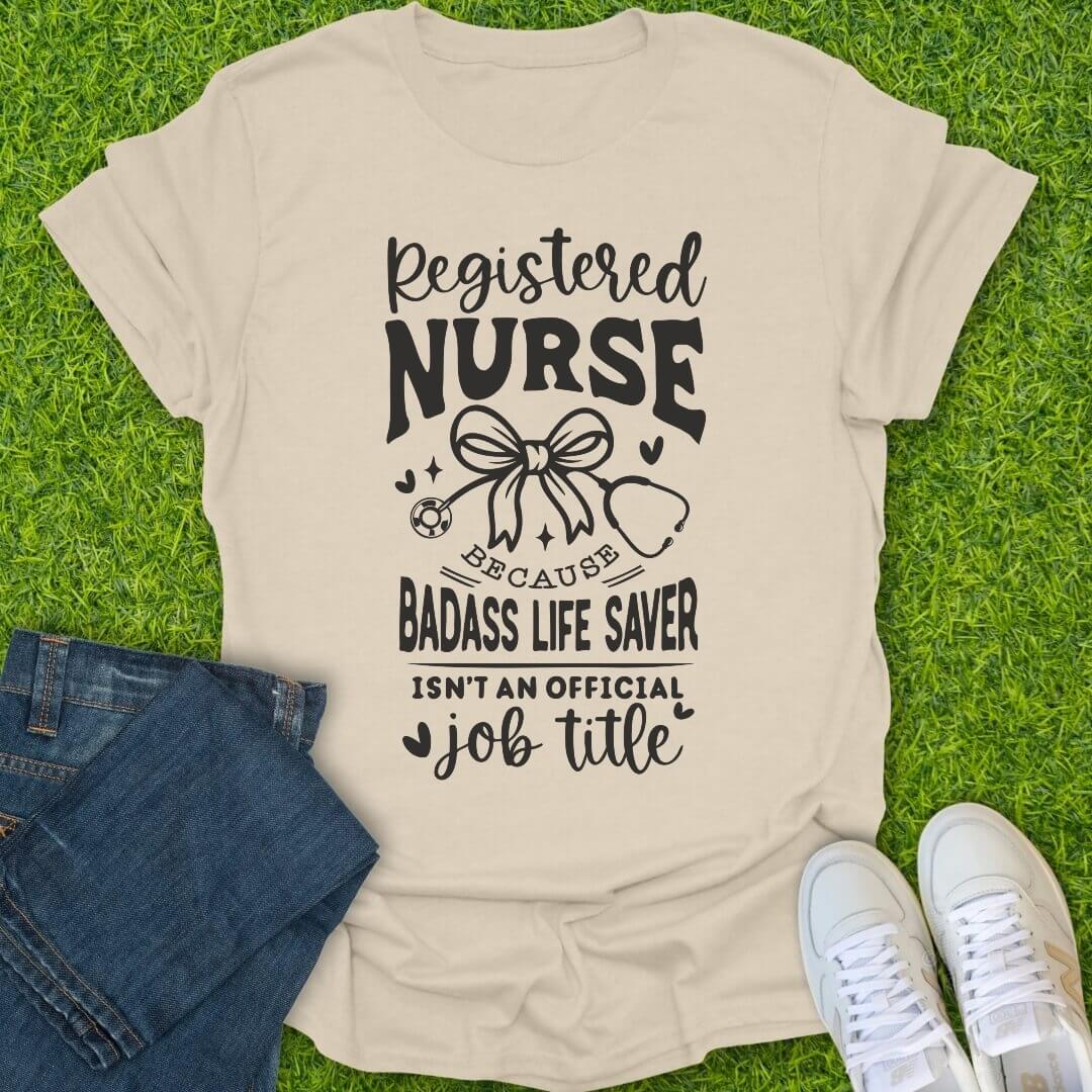 T-Shirt Natural / S Badass Life Saver Tee