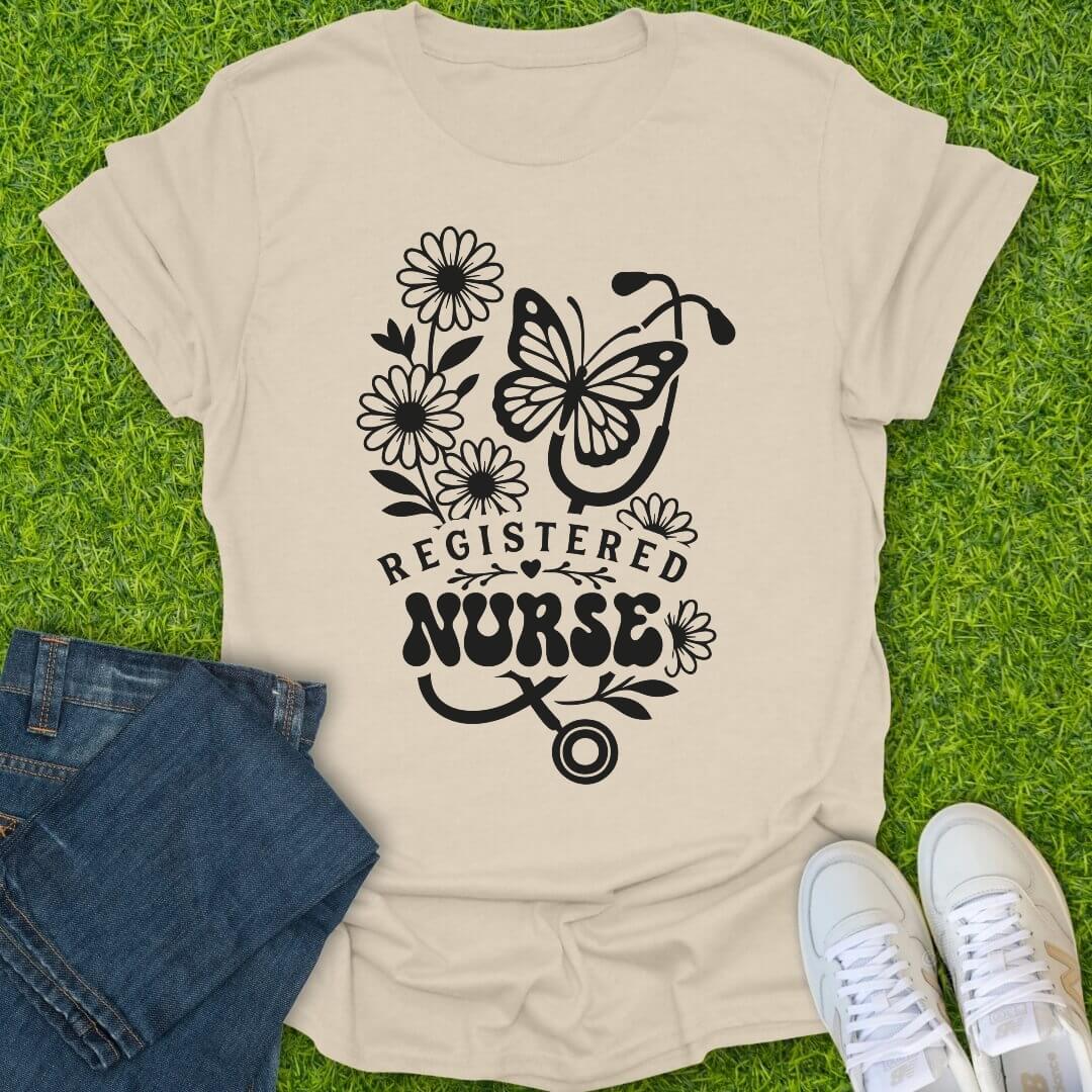 T-Shirt Natural / S Caring in Full Bloom Tee