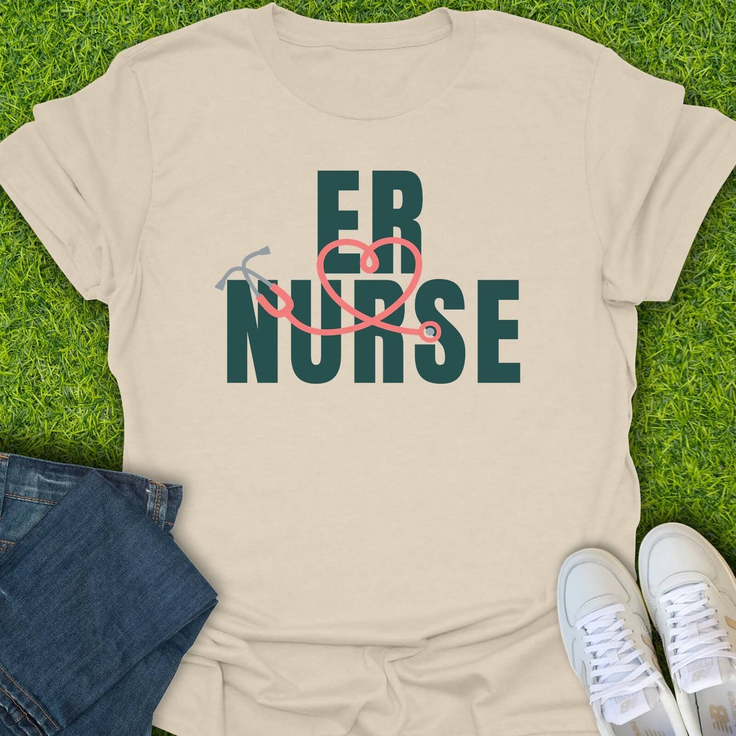 T-Shirt Natural / S ER Nurse Tee