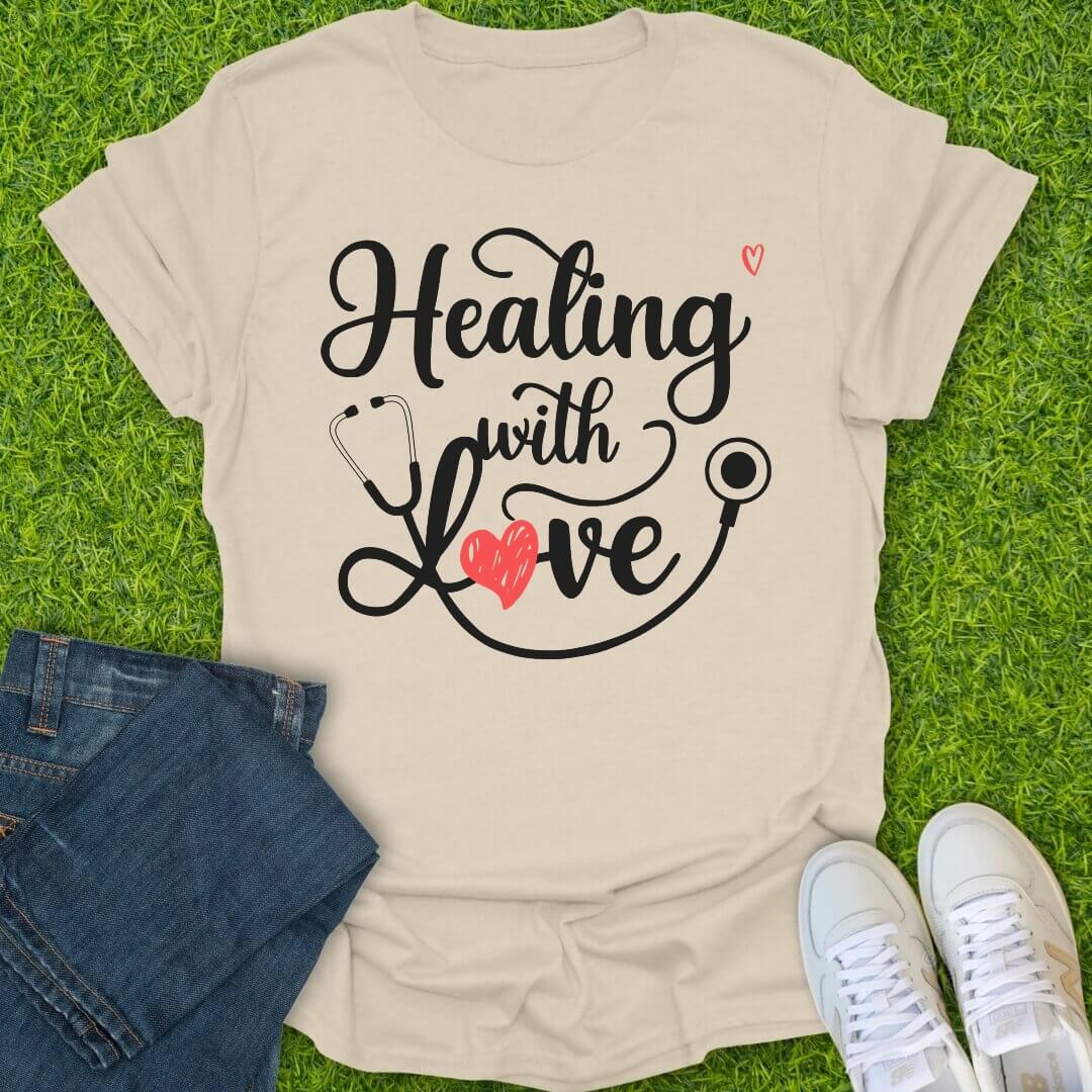 T-Shirt Natural / S Healing With Love Tee