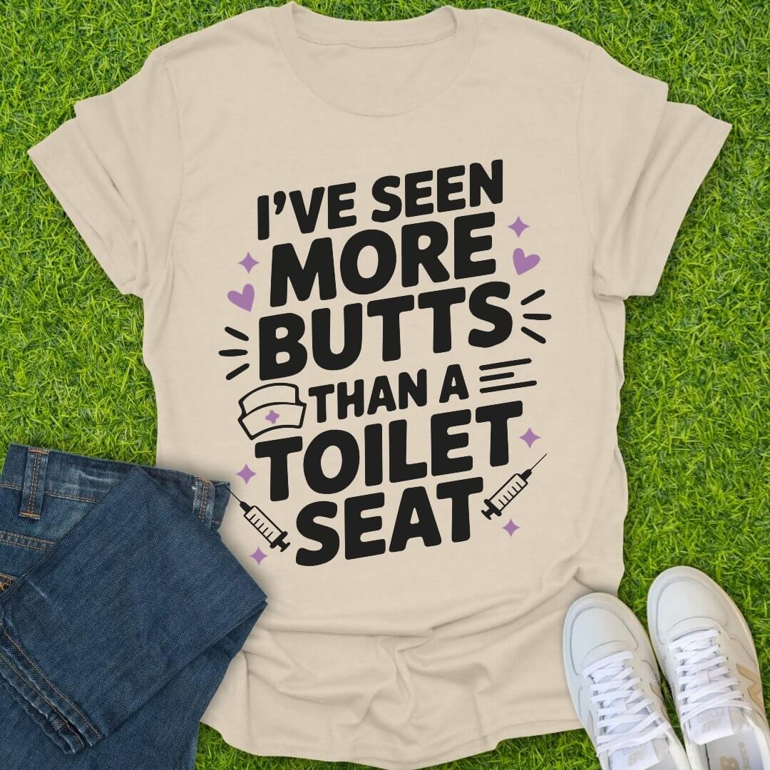 T-Shirt Natural / S I've Seen More Butts Tee