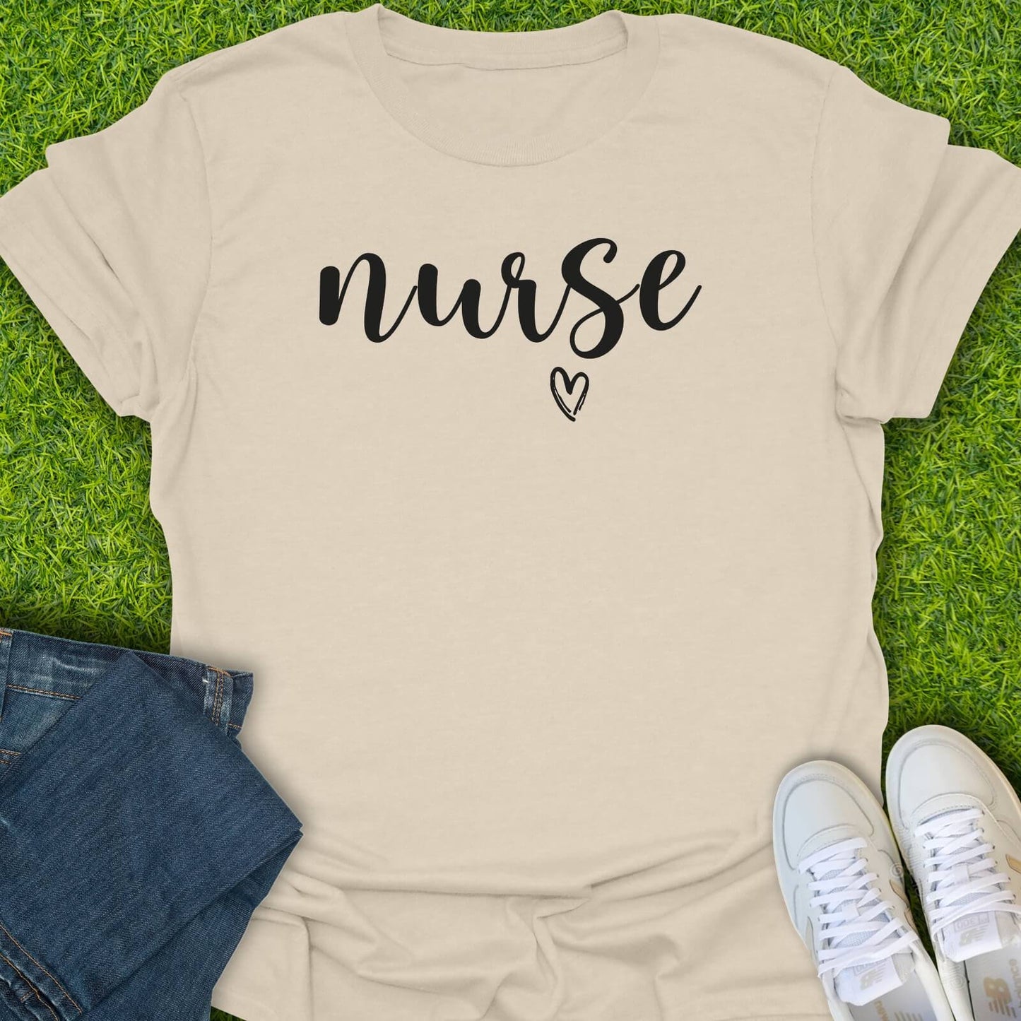 T-Shirt Natural / S Nurse Heart Tee