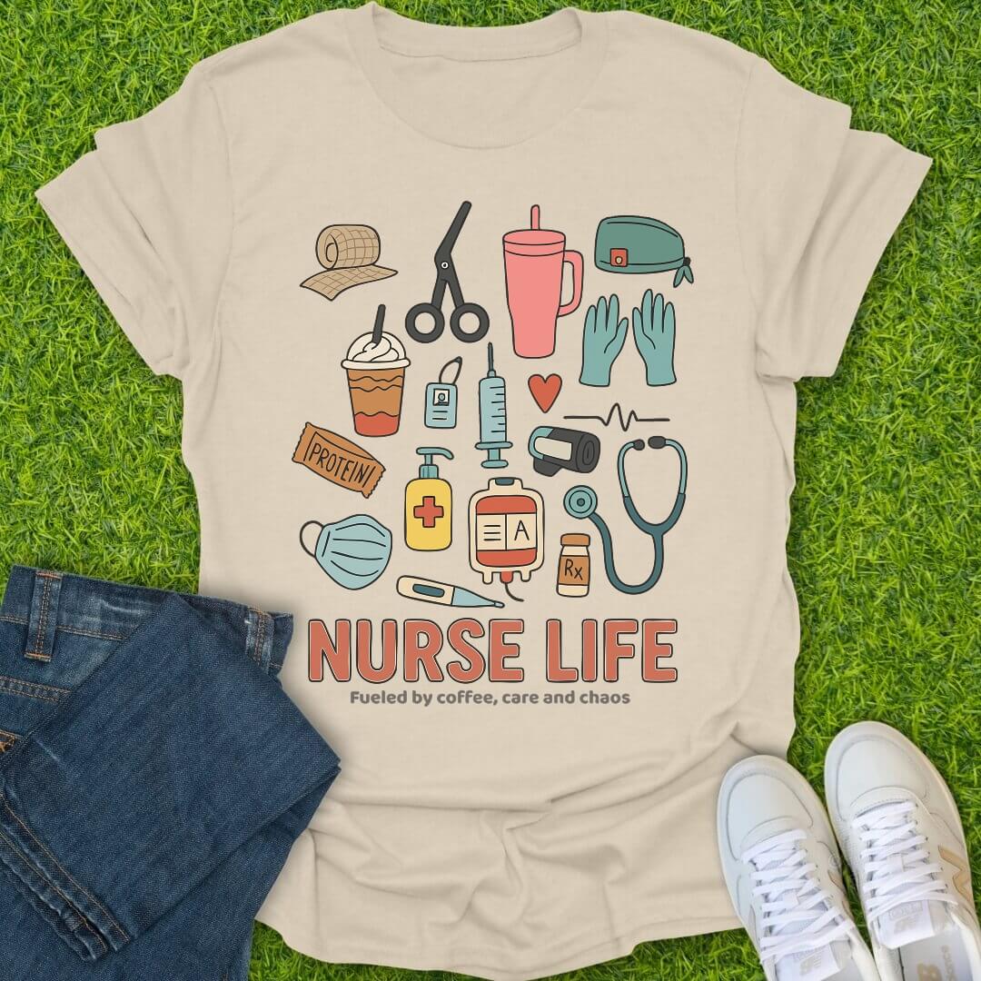 T-Shirt Natural / S Nurse Life Tee