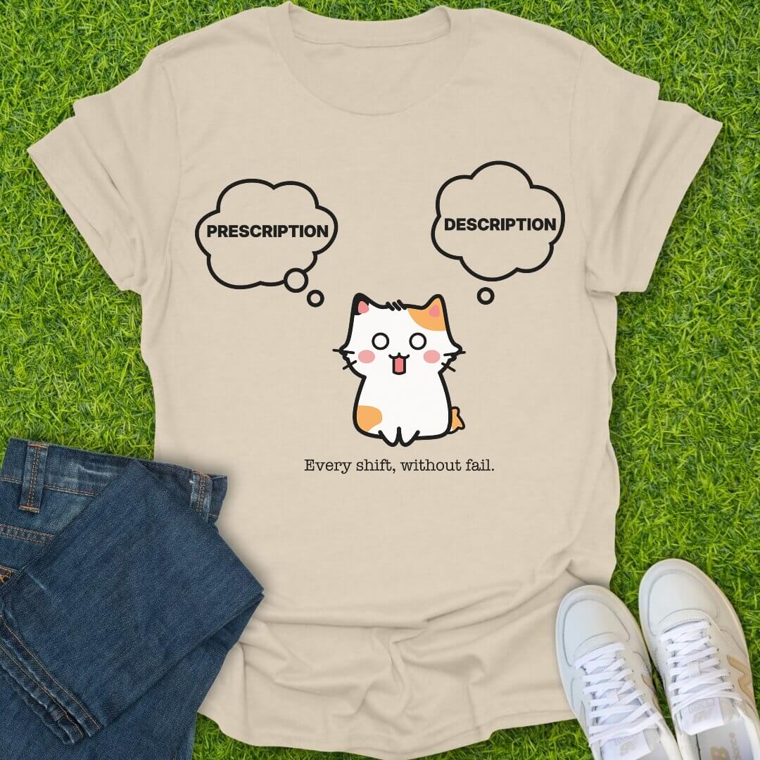 T-Shirt Natural / S Prescription Description Tee
