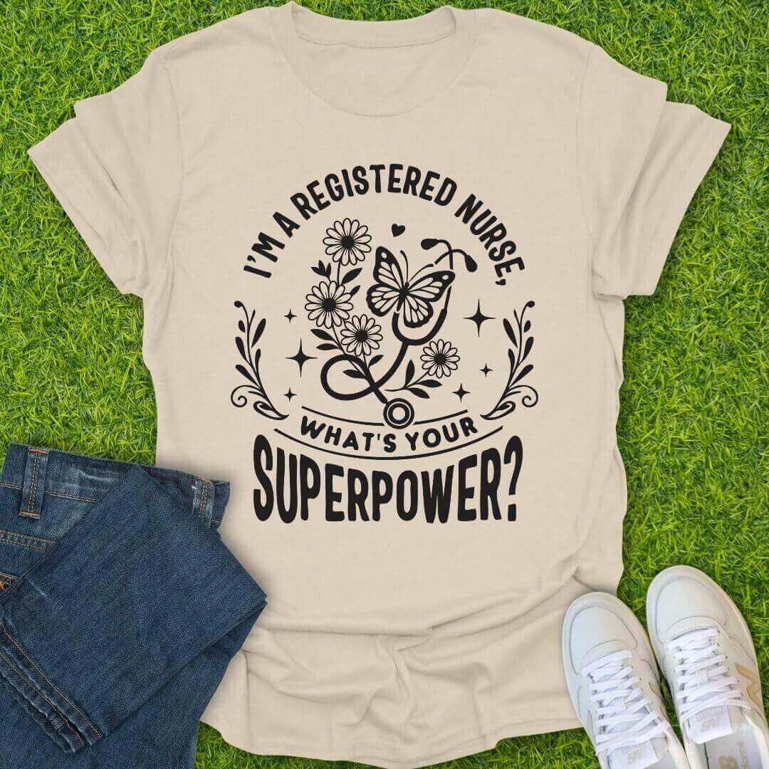 T-Shirt Natural / S RN Superhero Tee