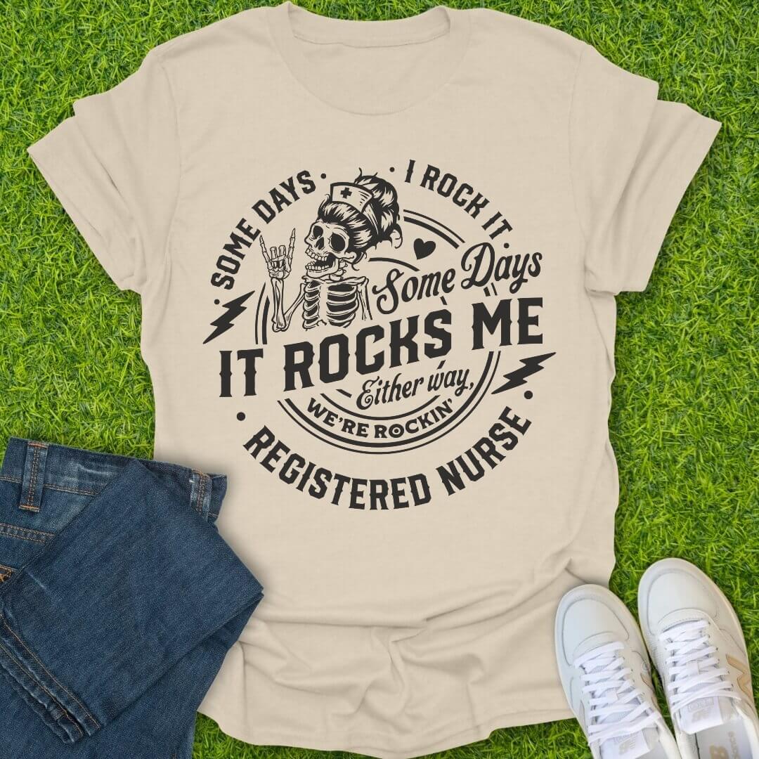 T-Shirt Natural / S Some Days I Rock It Tee
