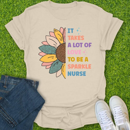 T-Shirt Natural / S Sparkle Nurse Tee